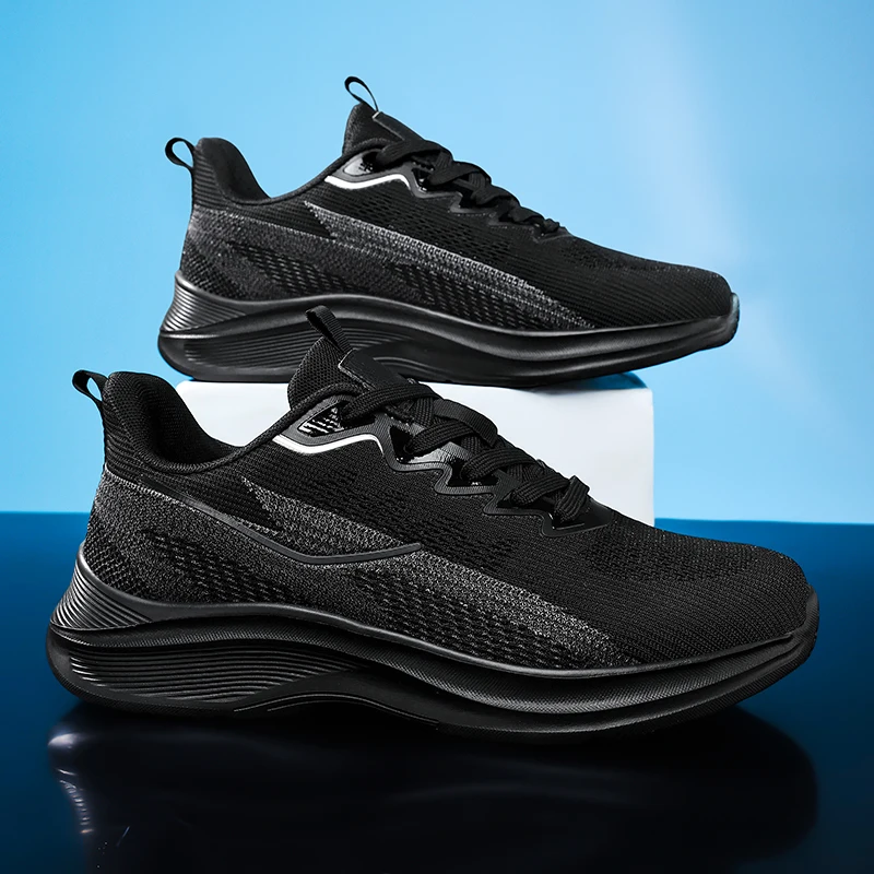 Extra-Large Running Shoes with Breathable Soft Soles, Shock-Absorbing Sports Shoes, Casual Versatile Travel Men's Shoes for Summ
