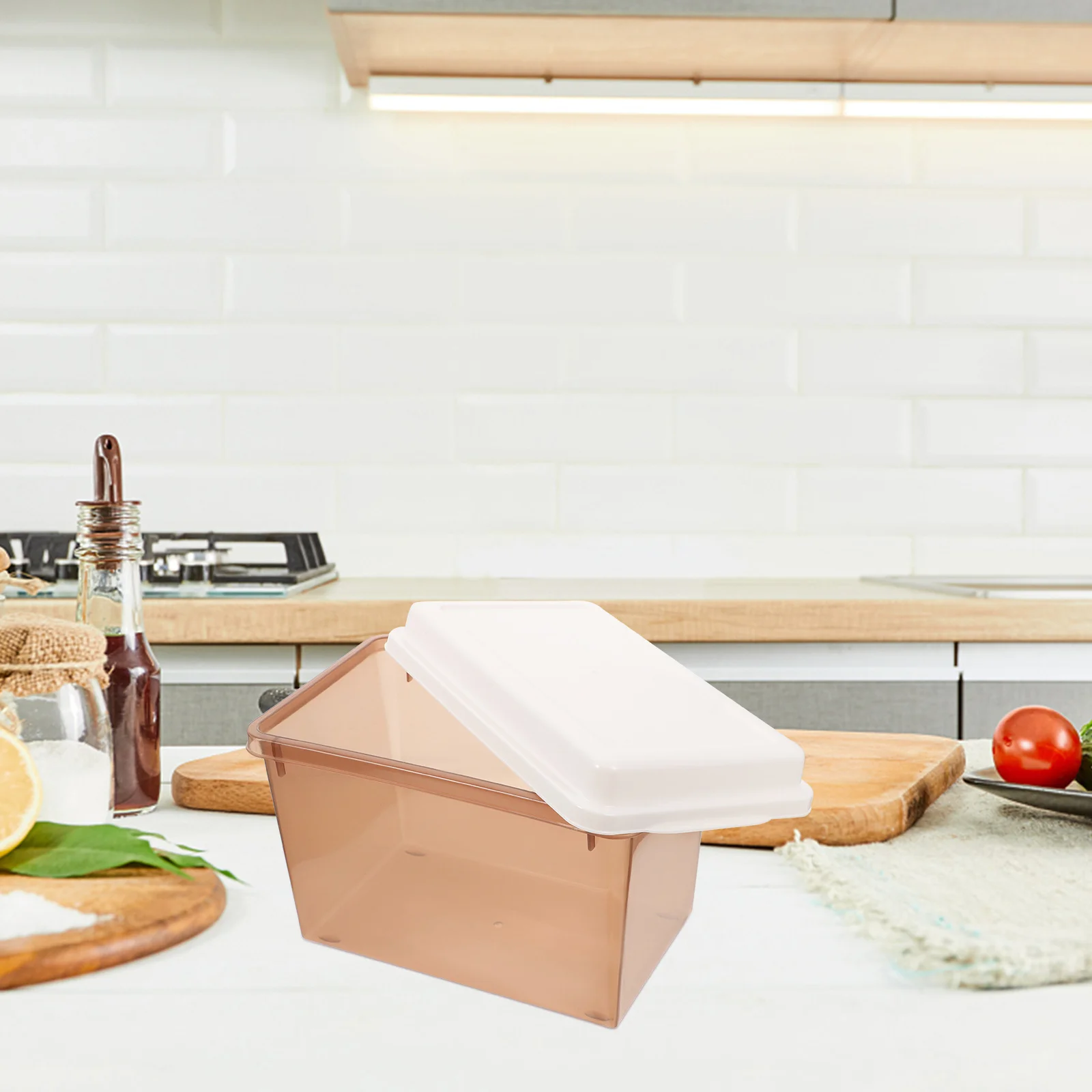 

Bread Storage Box Sealing Preservation Container Refrigerator Organizer Stackable Airtight Fresh Keeping Vegetable Fruit Holder