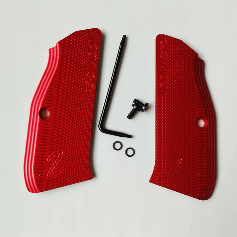 5 Colors 3 Types Aluminium Alloy CZ75 Grips Handle Patches for CZ 75 Full Size, SP-01 Series Shadow 2 75B BD,DIY Making Scales view 3