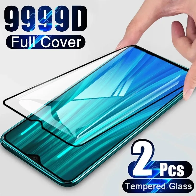 2Pcs Tempered Glass For Xiaomi Redmi Note 9 8 7 Pro 10 5G 7 8 9A Screen Protector For Xiaomi Mi 11 9 8 Lite 10T 9T Pro Glass