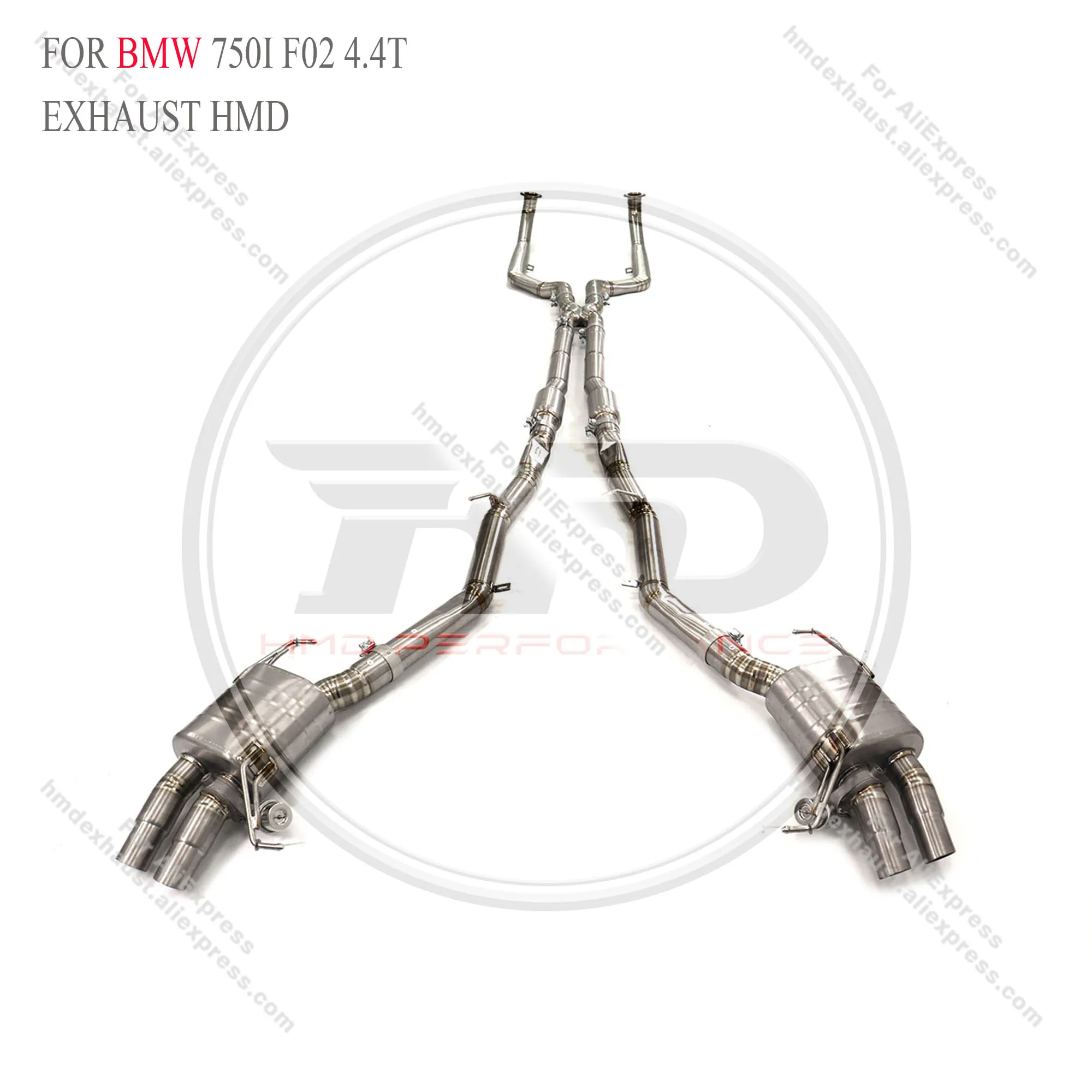 

Titanium Catback for BMW 750i F02 4.4T with valve HMD Exhaust System Performance Quality certification