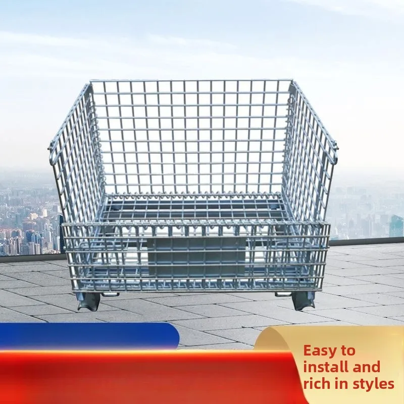 Het maken van grote staaldraadkooi, tractie-ijzeren frame, opslagomzet metalen opslagkooi