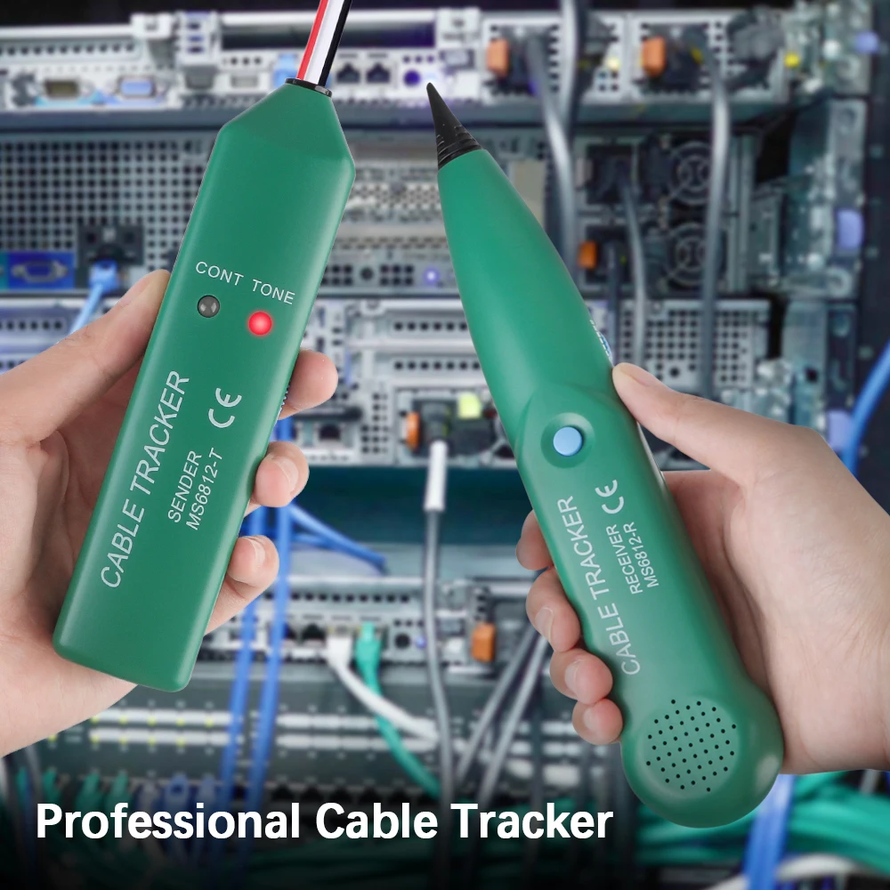 Ms6812 ferramentas de diagnóstico cabo rastreador lan detector 1.5khz remetente dispositivo de teste de continuidade 100hz-300khz receptor