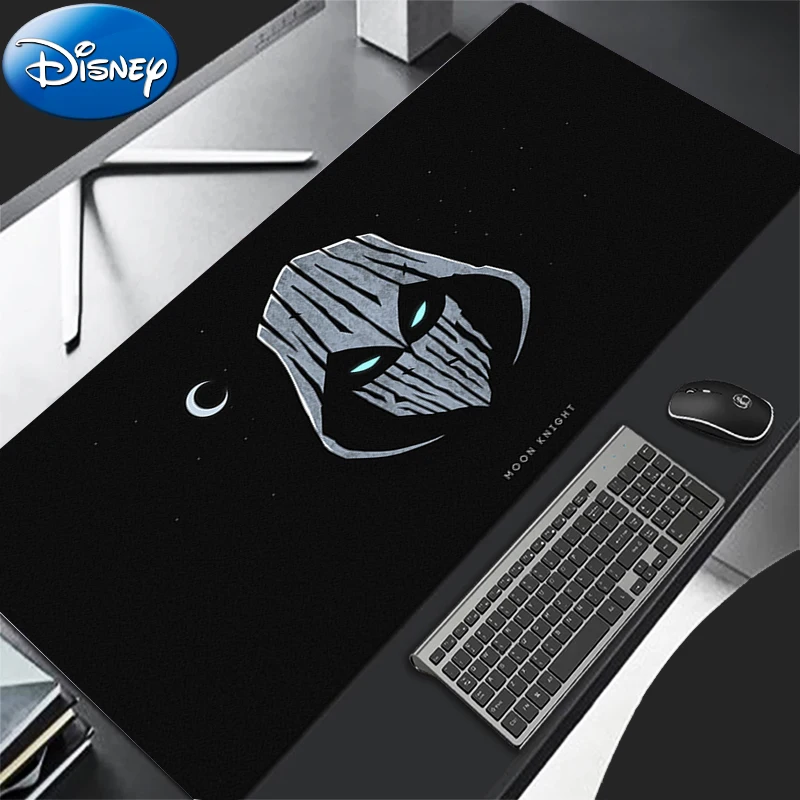 Черно-белый коврик для мыши, игровые аксессуары для ноутбука, коврик для клавиатуры, офисный ПК, коврик для мыши Moon K-knight Gamer, расширенный коврик для настольного компьютера