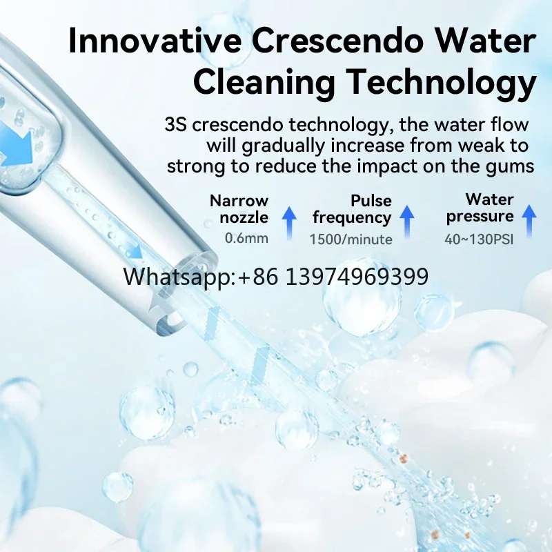 Rechargeable Oral Care Irrigator Professional Dental Waterproof Water Flosser Water Spray Dental Floss Cleaning factory