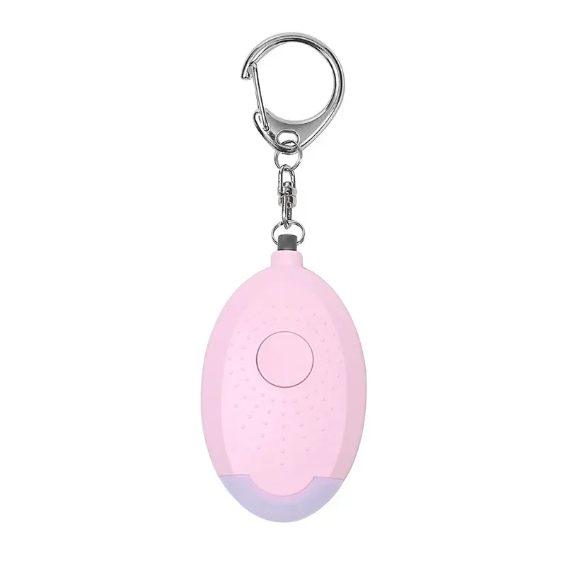 Portable Emergency Personal Security Alarms Self-Defense 130Decibels LED Light Safety Key Chain Pedant for Woman Kids Elderly