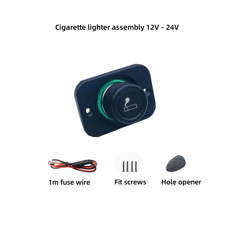 

Automobile And Motorcycle Modified Cigarette Lighter Assembly 12V 24V Electronic Cigarette Lighter Cigarette Lighter Plug Ignite