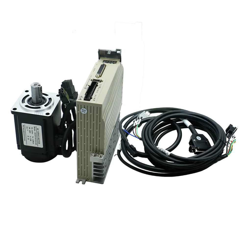 European Union Warehouse 60M 220V 2.8A 1.27NM 400W Ac Servo Motor Kit With Driver C30 For Numerical Control-image
