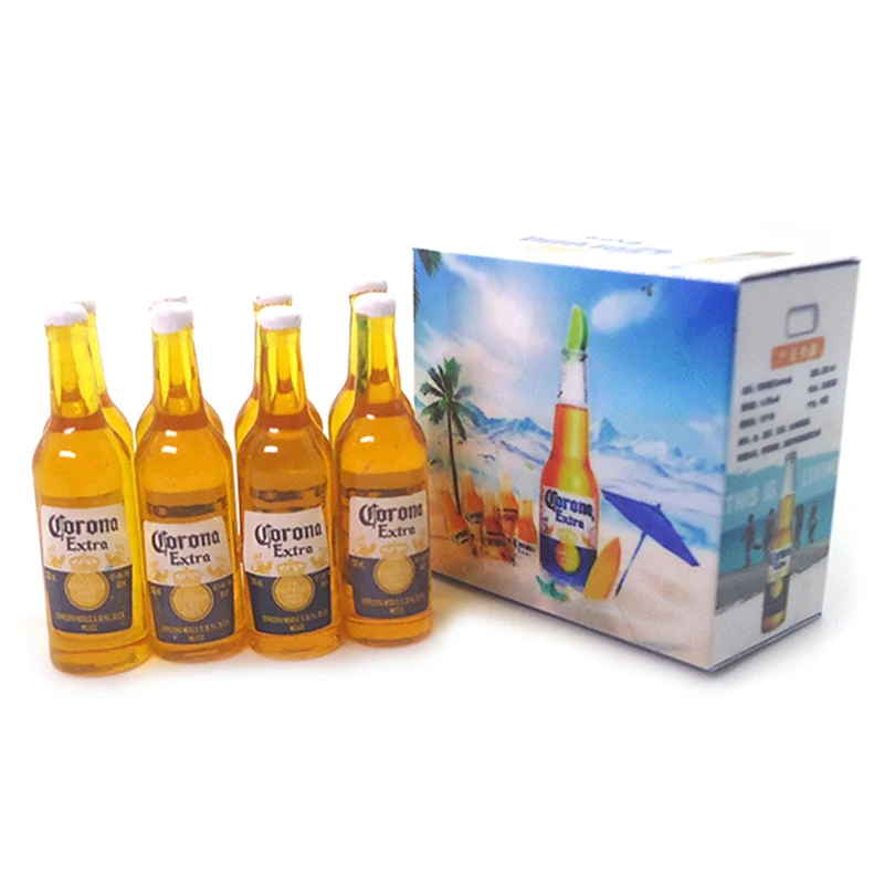 1Set 1:12 Dollhouse Miniature Corona Beer Case Model DIY Kid Toy Accessories Simulation Life Scene