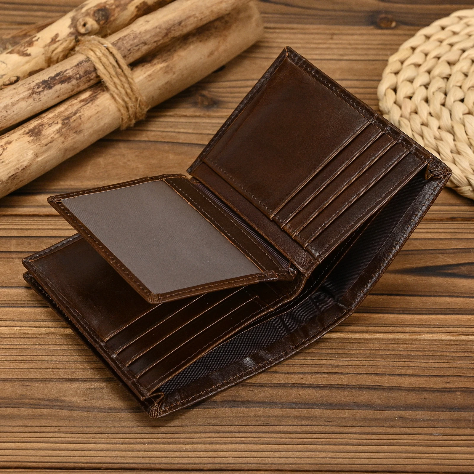 Fashion Men's Leather Wallet L - Luxury Lifestyle Photography ulasan dan harga