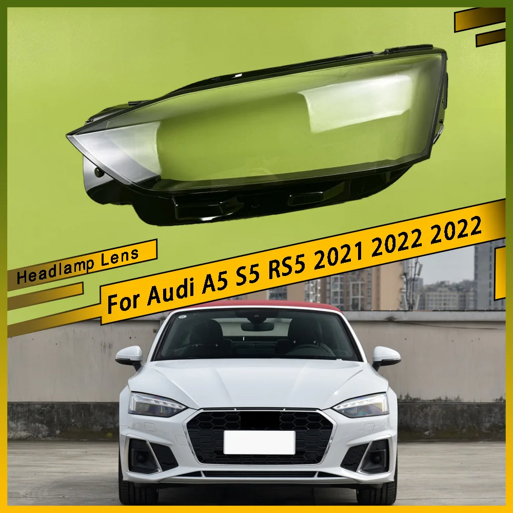 

Car Front Headlight Lens Cover Clear Headlamp Shell Transparent Lampshade Car Accessories For Audi A5 S5 RS5 2021 2022 2022