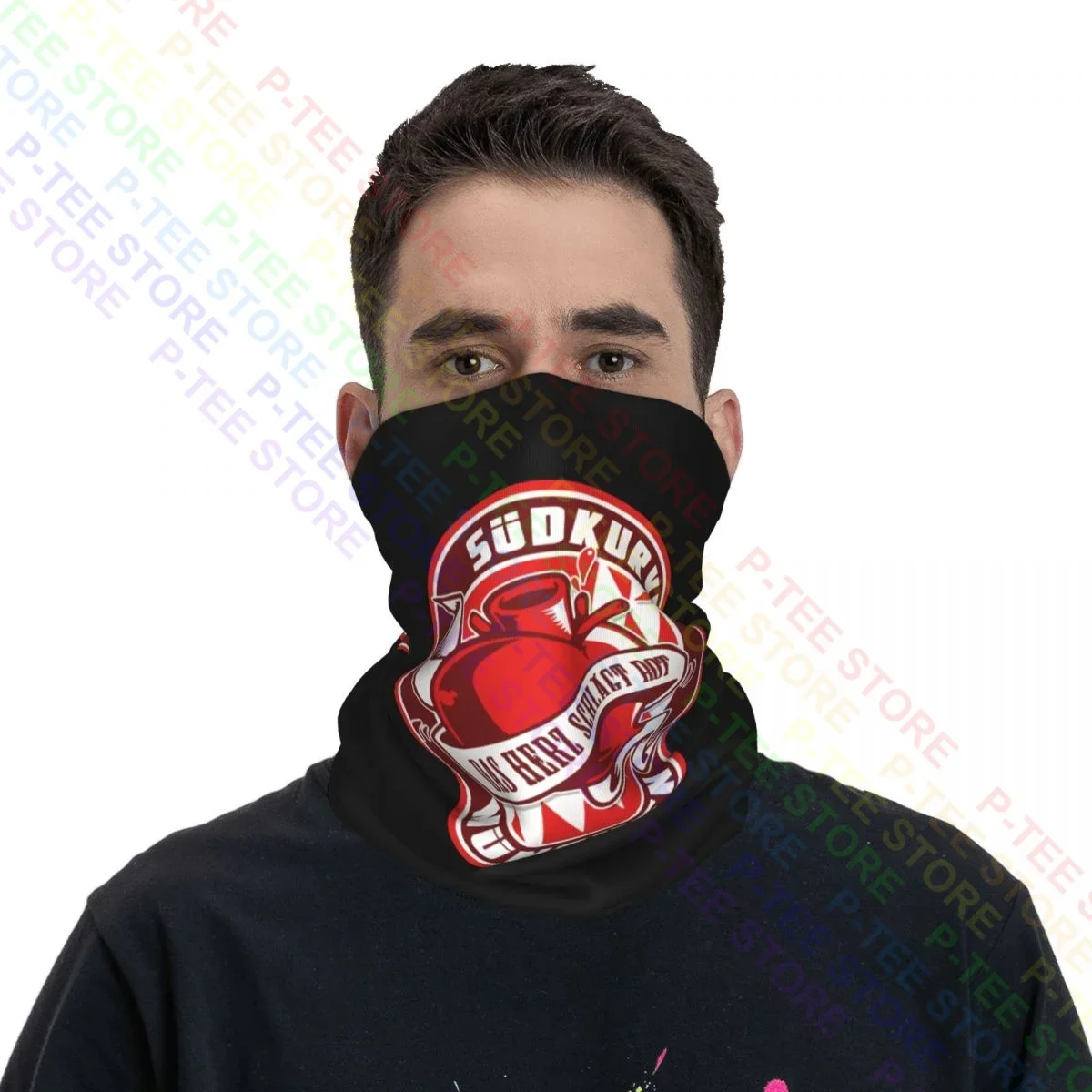 Maglia Ultras Bayern Monaco Sudkurve Munchen Germania Neck Gaiter Bandana Scarf Face Mask Anti-uv