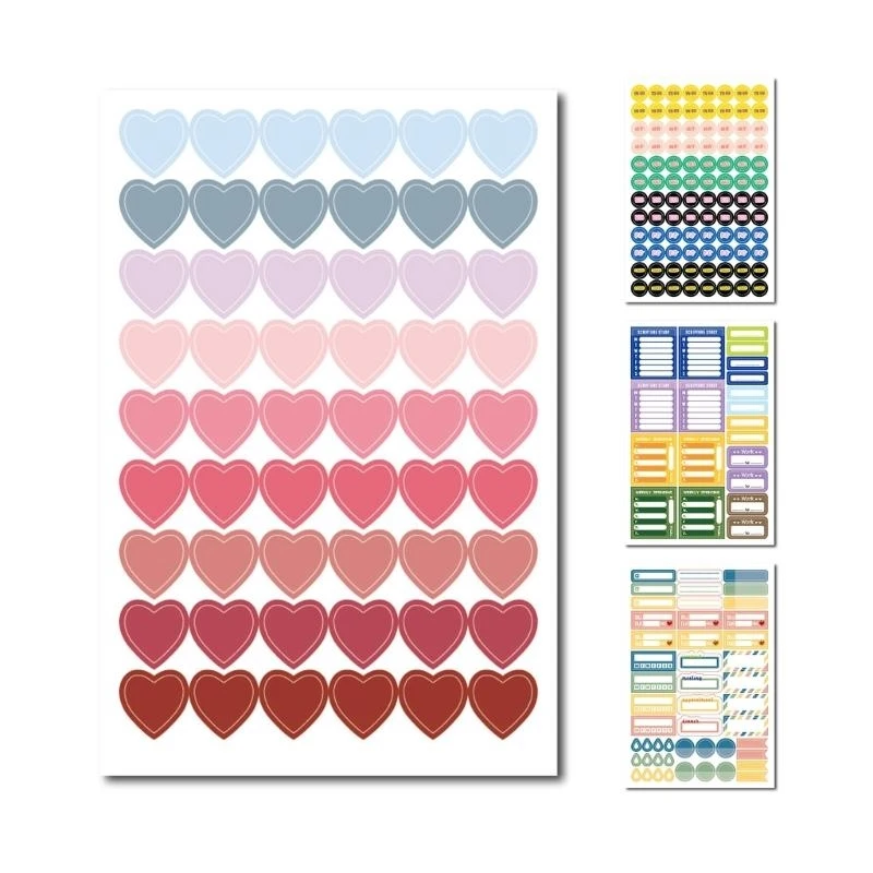 W89C Planificador útil Pegatizas motivación funcionales Docalas pegajosas para manualidades arte bricolaje