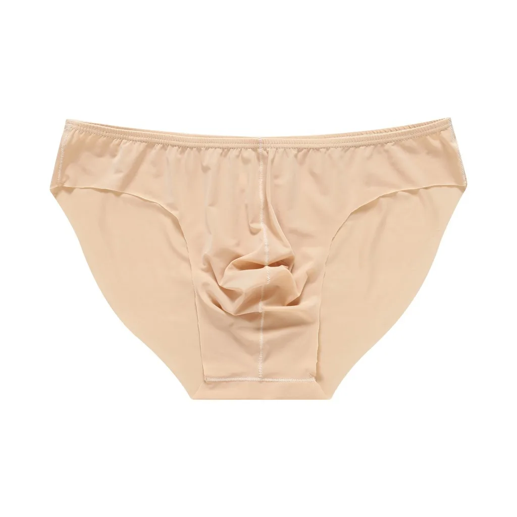 Hot Fashion Underwear Breathable Briefs Tight Underpants Mid Waist Nylon Seamless Semi-Transparent Shorts Soft