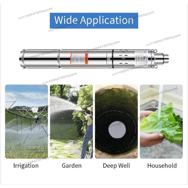 Deep Well Submersible Pump Vertical Stainless Steel Small Pump 220v Well Electric Screw Pump