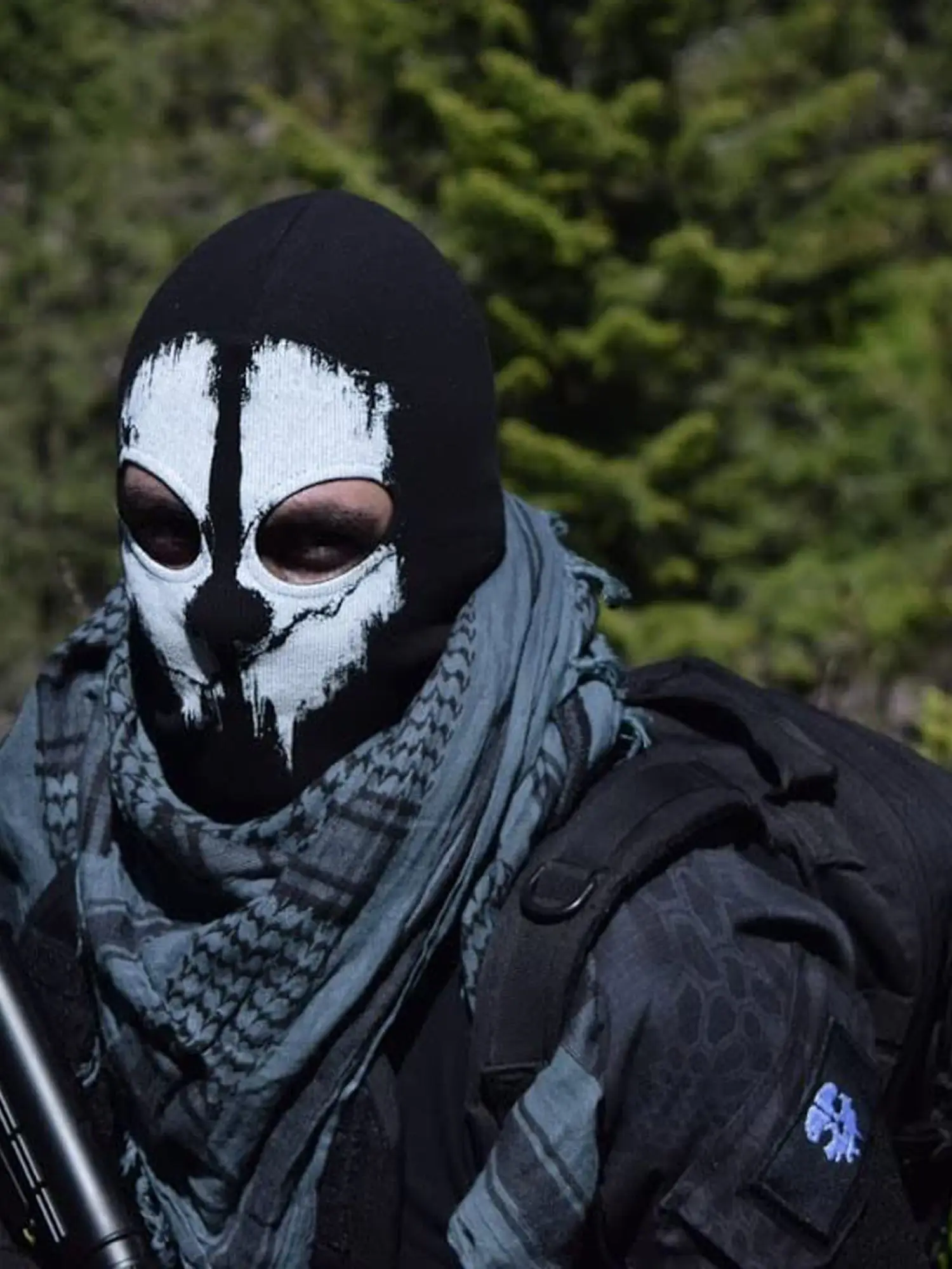 Balaclava Fantôme Crâne – Masque Cagoule Sans Couture Moto, Ski, Rando, Halloween (Motif Tête De Mort)
