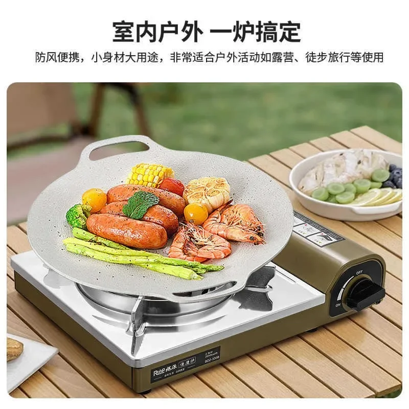 BDZ-330B Cassette Stove, Portable Gas Stove for Household Outdoor Camping Windproof  Not Picking Cookware