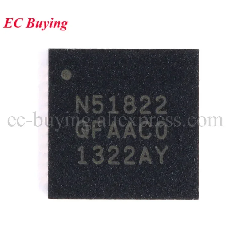 NRF51822 NRF51822-QFAA-R QFN-48 NRF51822-QFAA QFN48 Bluetooth-compatible 4.0 Low-power RF Wireless Chip IC New Original