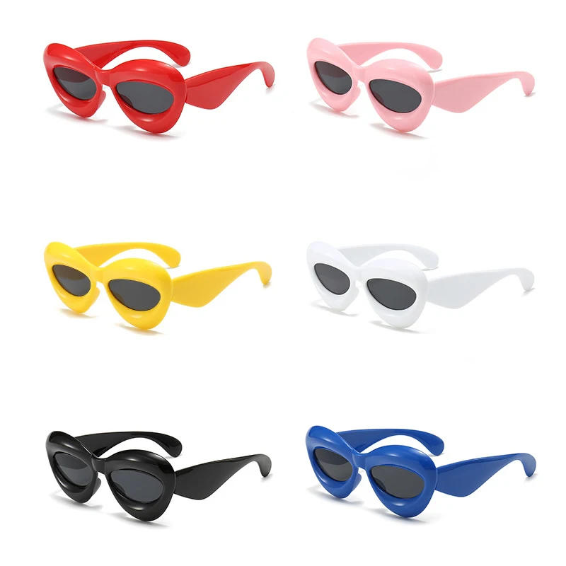 

Women's Sunglasses Lips Cat's Eyes Personalized Funny Cute Kawaii Dopamine sweet Fashionable Trendy Sunshade Sunglasses Girls