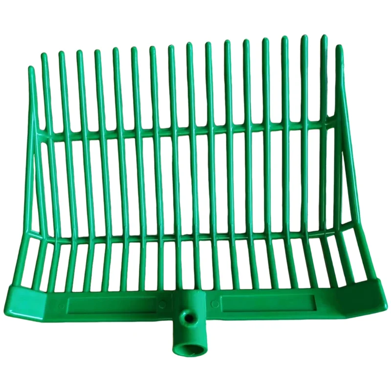 

ABBN-Manure Fork Replacement Head, Pitchfork Head, Horse Manure Rake, For Picking Up Manure, Stable Waste Removal, Durable Green