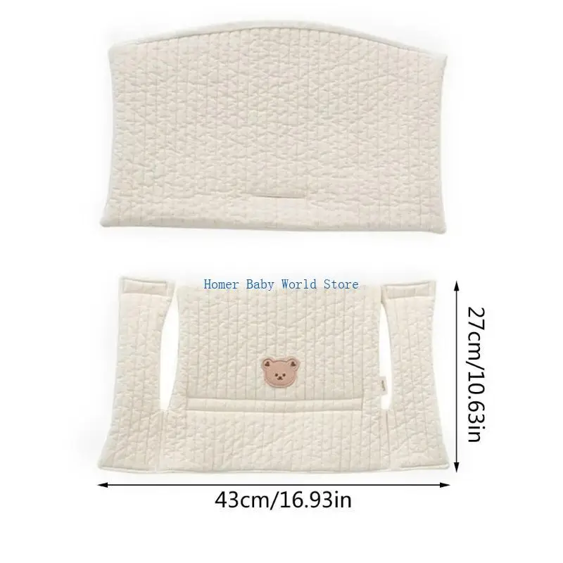 B2QD كرسي طعام للأطفال وسادة الأوساخ برهان انفصال كرسي مرتفع وسادة مقعد انفصال مسند الظهر وسادة للأطفال الرضع الصغار