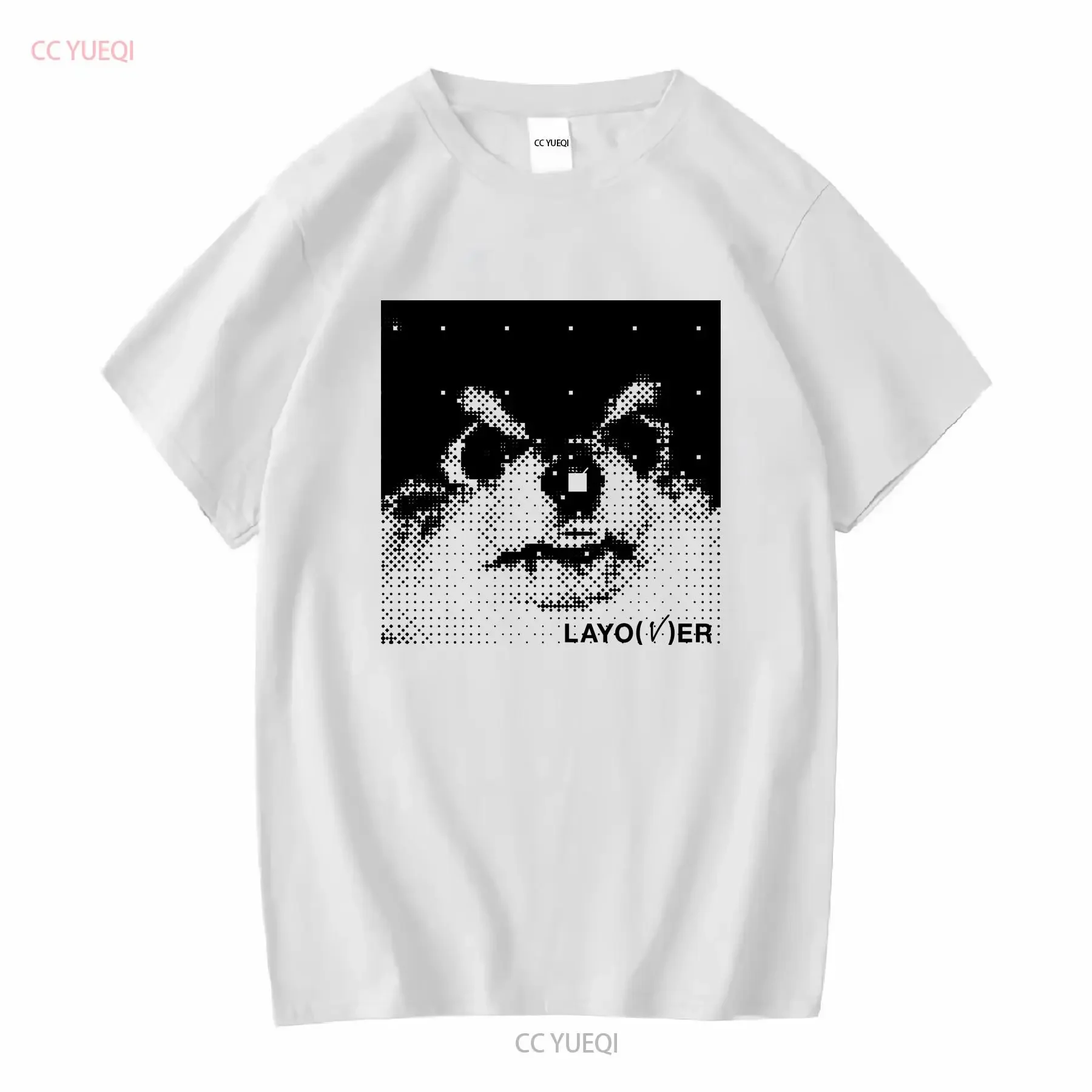 V Layover Yeontan T Shirt long or short sleeves vintage Washed homme graphic Unisex streetwear Stretched Casual Breathable