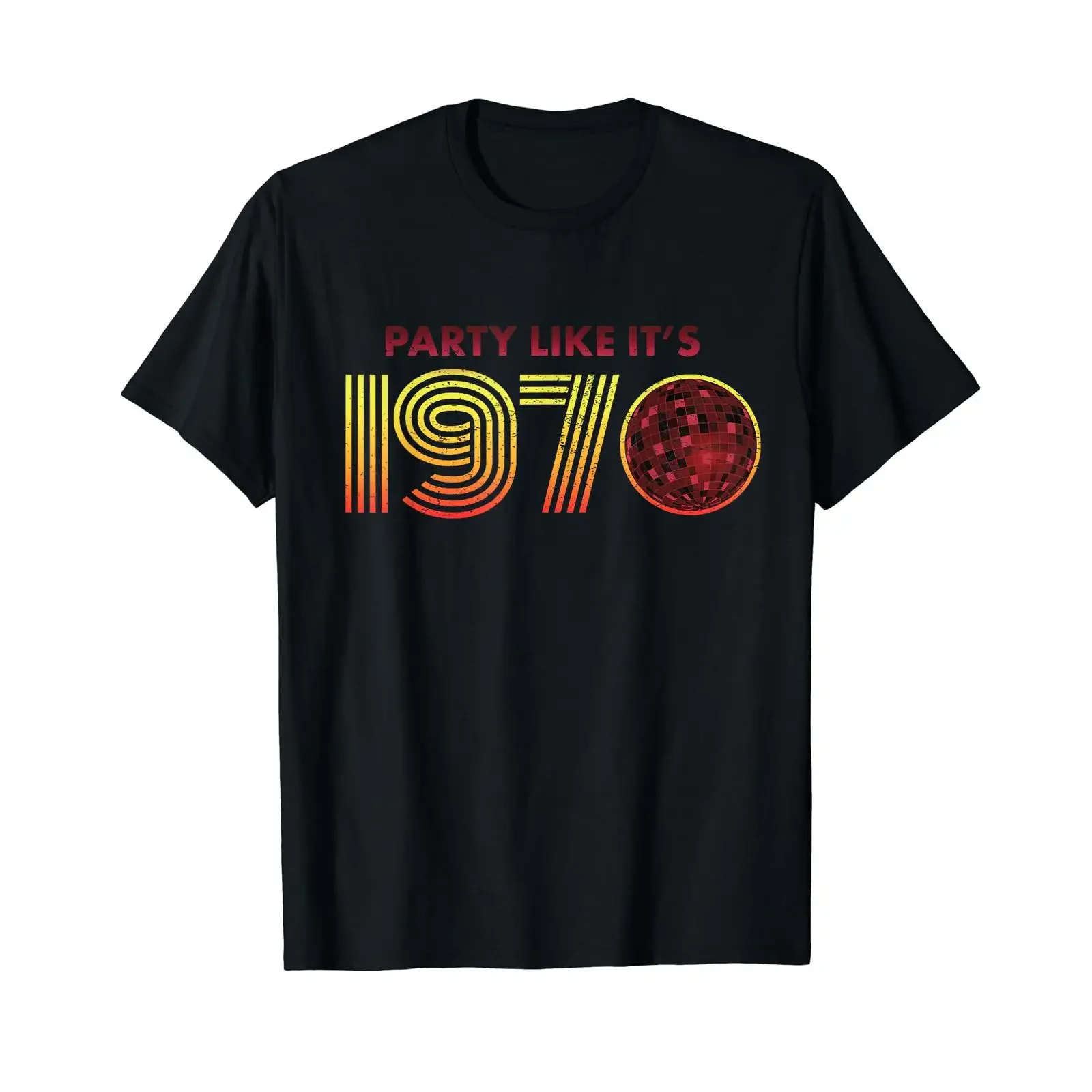 70's Red Disco Ball Retro Seventies Halloween Costume T Shirt vintage Washed Stylish Comfortable Unisex fashion Slightly