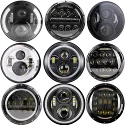 Motorcycle Headlight 7 inch LED For Harley Touring Ultra Classic Electra Street Glide Road King Yamaha Motorcycle Headlamp