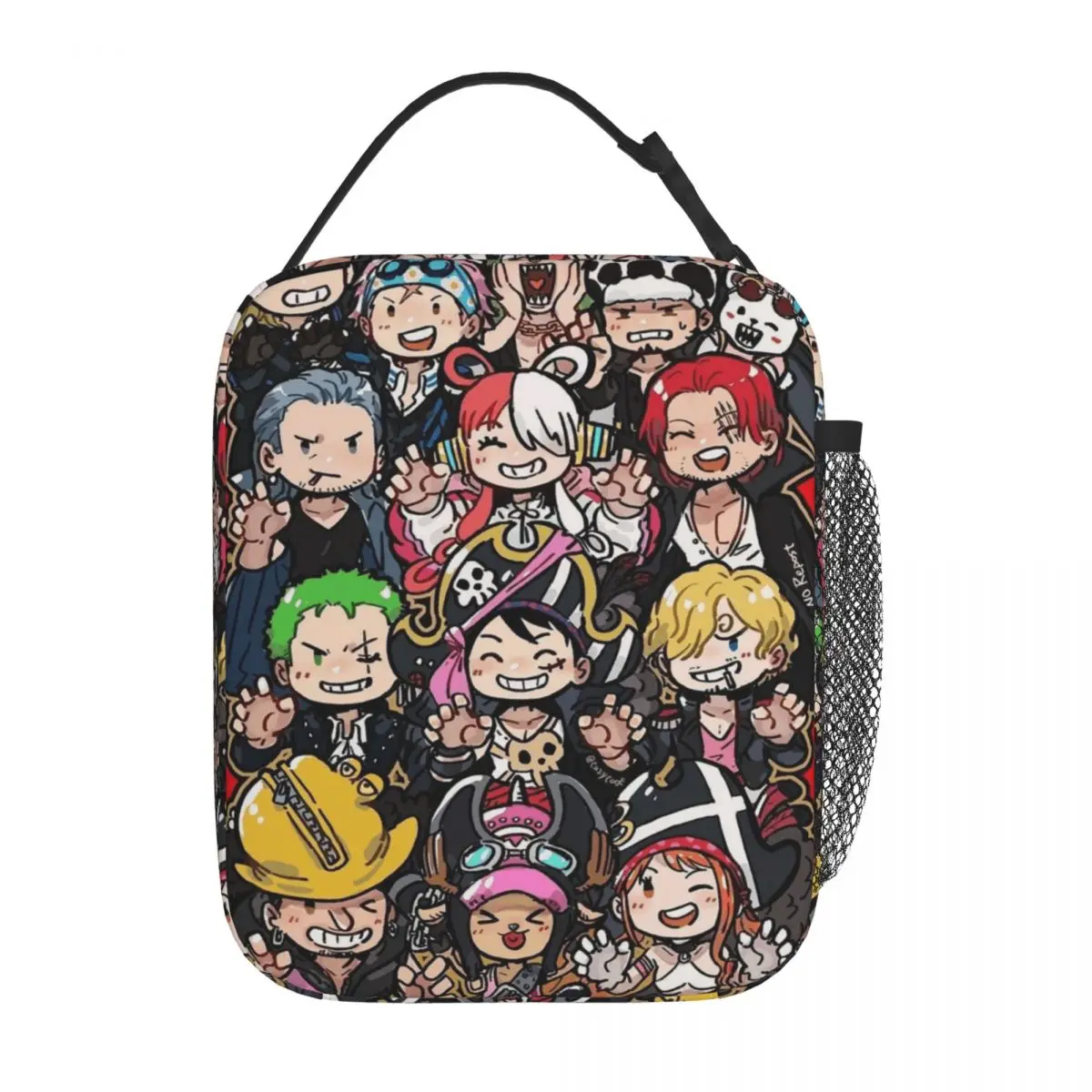 

Luffyed Zoros Anime Tonys Choppers Merch Insulated Lunch Tote Bag For Work Food Storage Bag Portable Thermal Cooler Bento Box