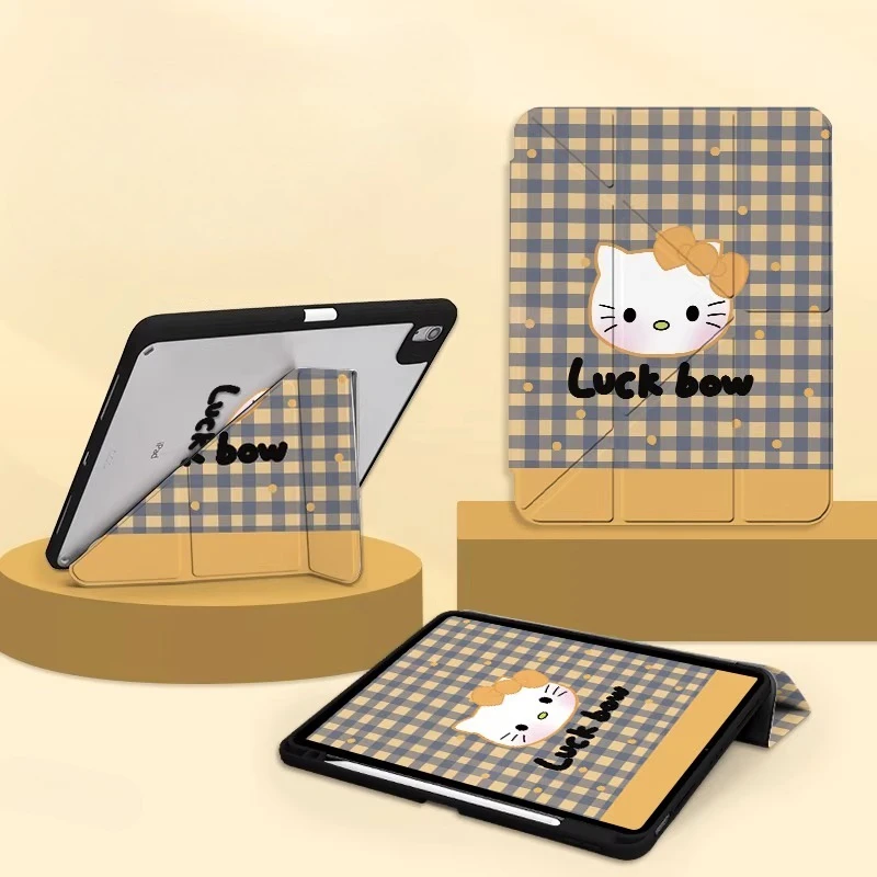 

MINISO Hello Kitty For iPad Case ipad Air 3 4 5 M2 M3 Pro 4 5 6 M4 Protective Shell Ipad A16 11in 9th 10th 11th Gen Tablet Cover