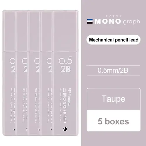 5pcs Japan Tombow Mechanical Pencil Lead MONO Graph 0.5mm Non Breakable Lead Student 2B/HB Activity Lead XCR5-MGL Art Supplies - Image 10
