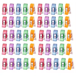 100Pcs Plastic Sewing Clips DIY Crafting Crocheting Knitting Clothing Clips Assorted Colors Craft Securing Quilting Clip Tool