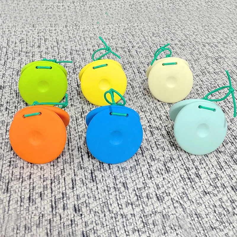 เครื่องดนตรีออร์ฟสำหรับเด็ก คาสตาเน็ตไม้ ของเล่นเด็ก อุปกรณ์ประกอบการแสดง เครื่องดนตรีเคาะจังหวะ ฝึกฝนจังหวะดนตรี TMZ