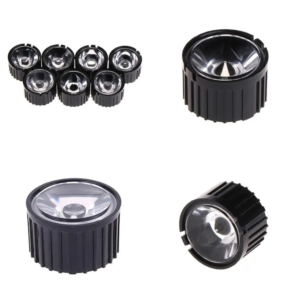 

LED Lens With Black Holder For 1W 3W 5W High Power LED Lamp Light 7 Styles high quality,New Year GiftSuitable for 1-5W 7 Differe