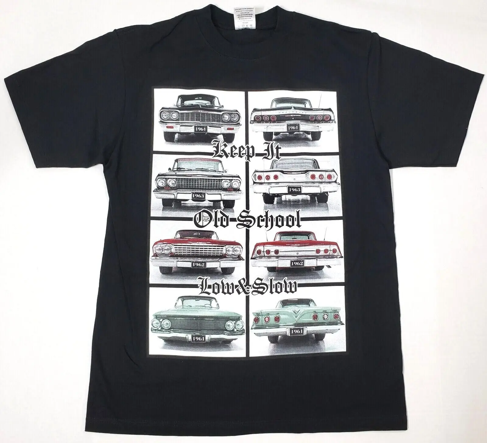 Lowrider T Shirt Low Rider Old School Cars Slow Men'S Black New