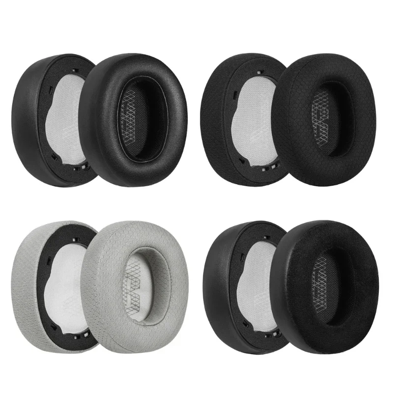 Replacement Flannel Leather Ear Pads Cushion for JBL E65 E65BTNC / Duet NC/Live 650BTNC Live 660 BTNC Headphones