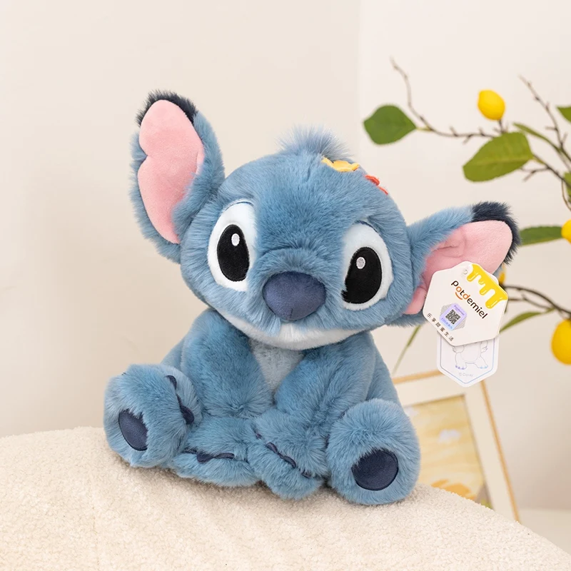 Anime disney kawaii ponto brinquedos de pelúcia bluely lilo & ponto chaveiro de pelúcia bonecas saco pingente festa de aniversário presente para criança menino menina