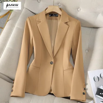נשים naviu ז 'קט 2024 אביב חדש סתיו קוריאני חופשי מזדמנים כל התאמה נשים בלזר מעיל אלגנטי אלגנטי נשים outern