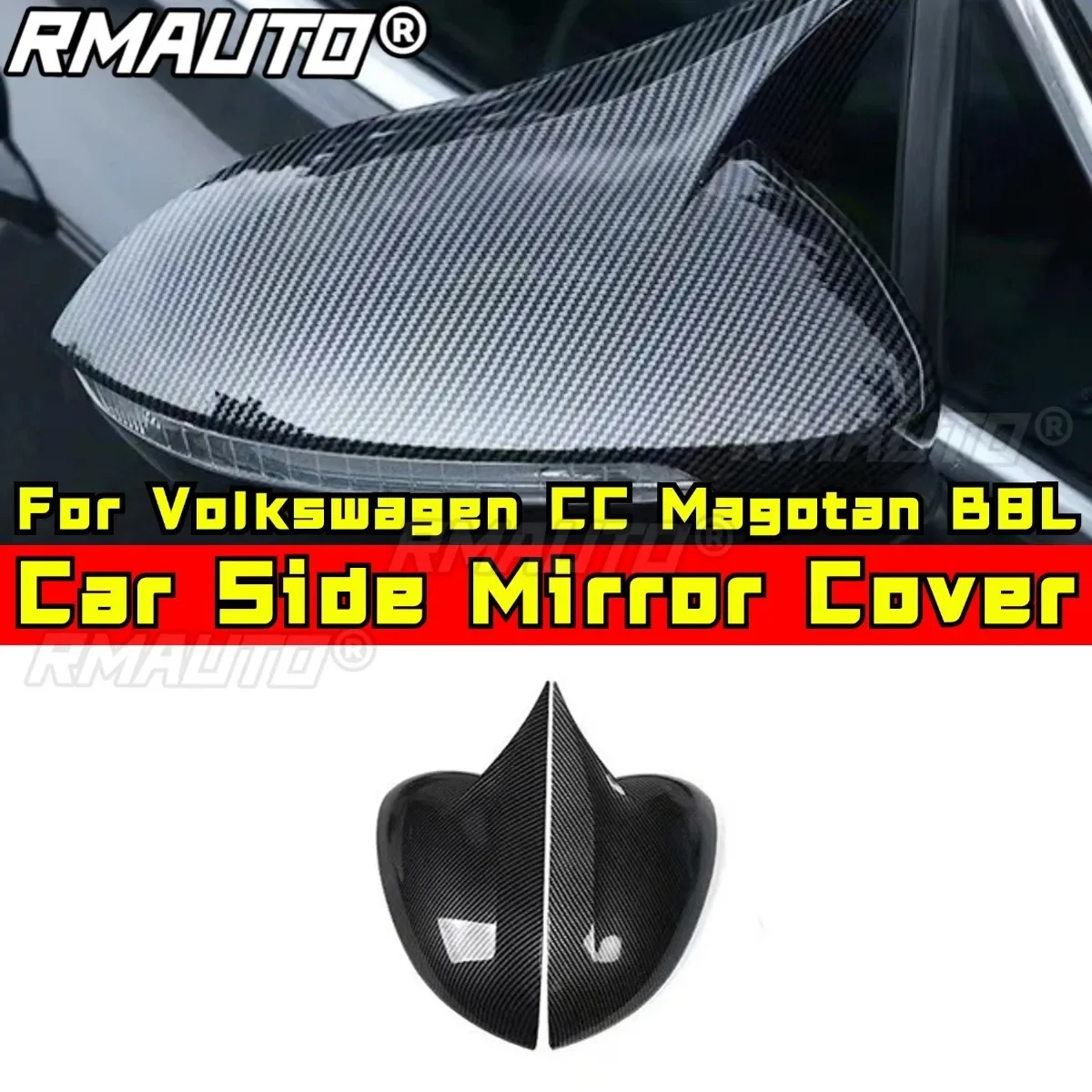 

For Volkswagen CC Magotan B8L Body Kit Car Rearview Cover Protect Side Mirror Cover Rearview Mirror Cover Trim Modification Part