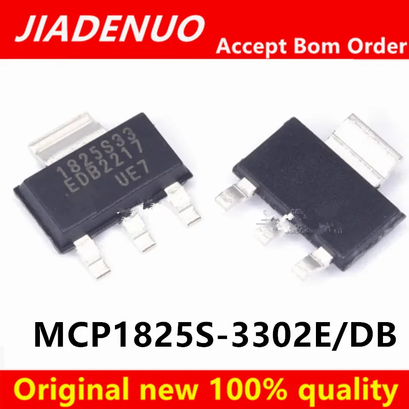 (10 uds) 100% nuevo MCP1825S-3302E/DB MCP1825S-3302E MCP1825S 1825S-3302 1825S-33 1825 sot-223 Chipset