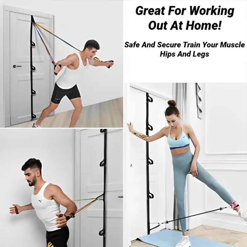 Door Anchor Strap For Resistance Bands Exercises Home Fitness Portable Band Hanging Tension Rope Buckle Belt Without Punching