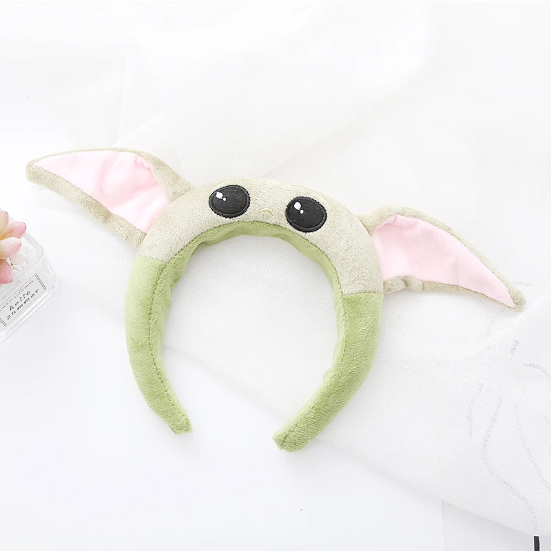 Diadema de Anime de Yoda para bebé de Disney, figura de dibujos animados de alienígena, banda para el pelo para Cosplay, accesorios para el cabello