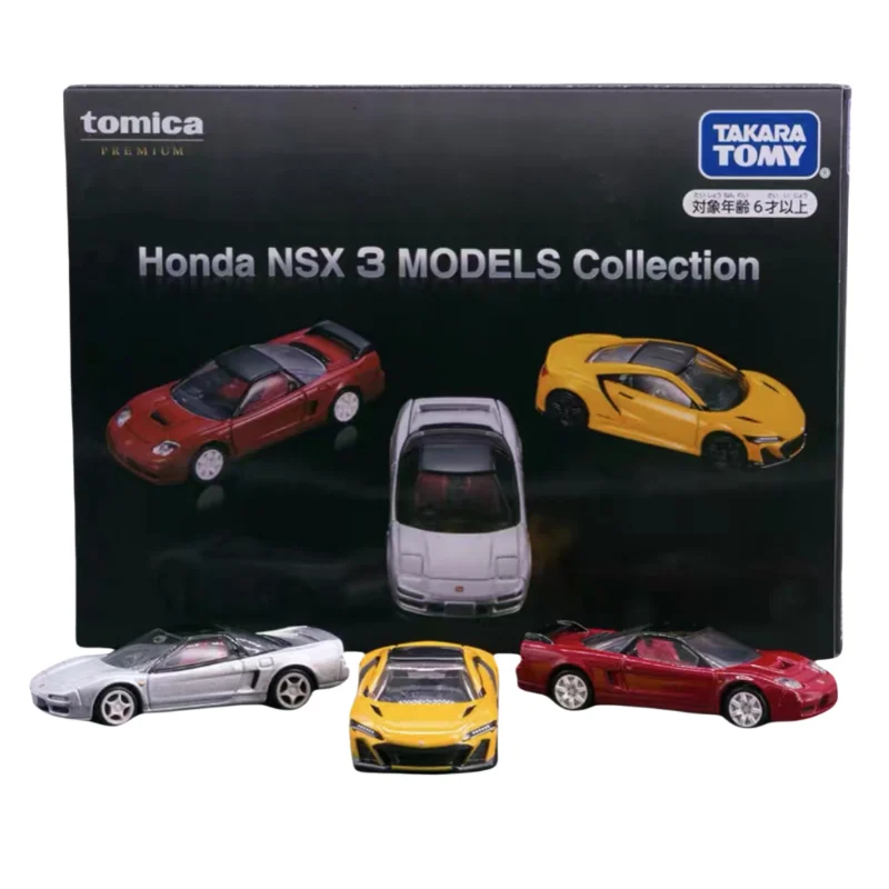 TAKARA TOMY 합금 모델 혼다 NSX 3 차 시빅 닛산 스카이라인 블랙 박스 세트, 소년 소녀 컬렉션 전시 장난감, 어린이 선물