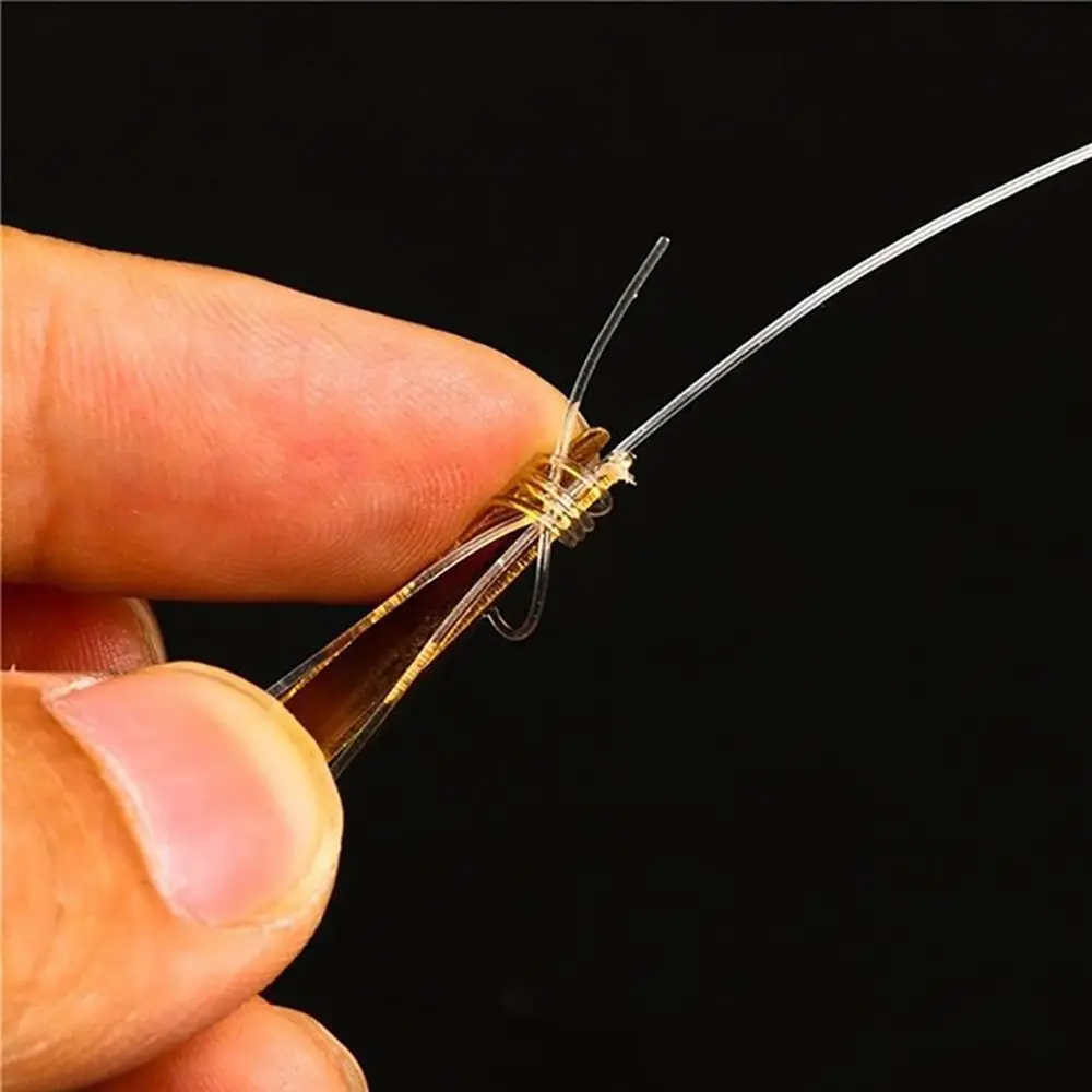 Hole Stainless Steel & Plastic Snip Quick Knot Tying Tool Line Cutter Fast Hook Nail Knotter Fly Fishing Clippers