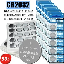 5-60PCS 3V CR2032 Lithium Button Battery BR2032 ECR2032 LM2032 5004LC Coin Cell Watch Batteries For Toy Clock Remote Control