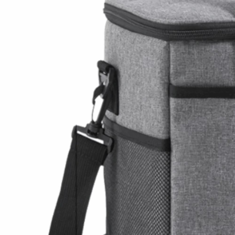Oxford Cloth Insulated Lunch Bag Leakproof Adjustable Thermal Cooler Bag With Strap Foldable Drink Carrier Tote For Travel