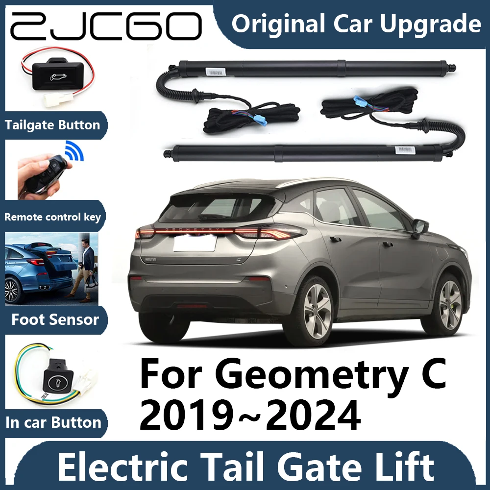 ZJCGO For Geometry C 2019~2024 Automatic Tailgate Electric Tail Gate Lift Prop Support Vehicle Power Rear Door Liftgate Strut