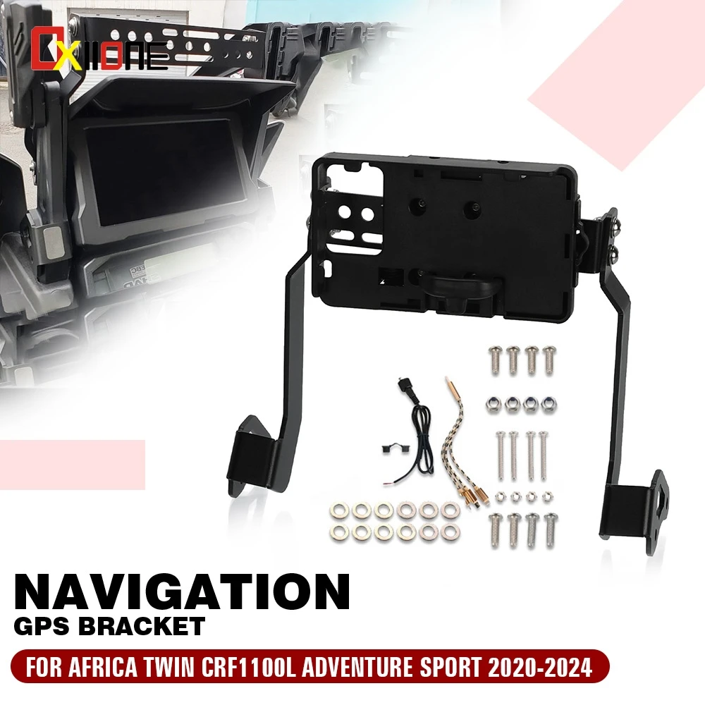 Motorcycle For Honda Africa Twin CRF1100L Adventure Sport 2020-2021-2022-2024 Phone GPS Navigation Bracket Holder Accessories