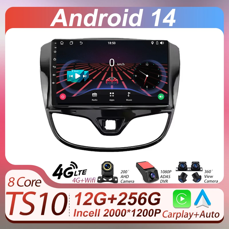 

Carplay Auto Screen Autoradio Stereo Head Unit Car Radio For OPEL Karl VinFast Fadil 2017-2020 Wireless Android Auto BT 5G Wifi