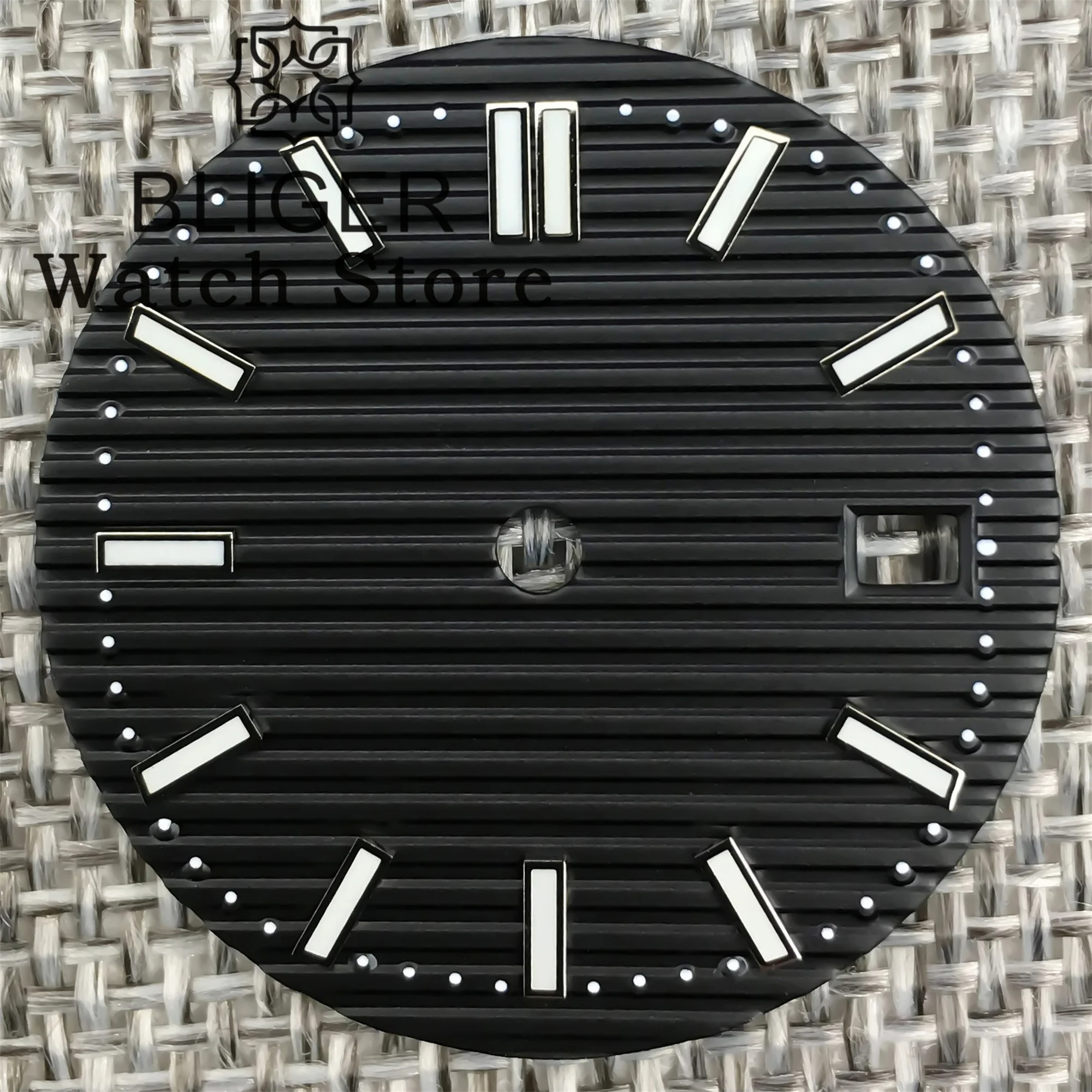 BLIGER 29,8mm esfera del reloj verde luminoso negro blanco azul verde marrón esfera dorada se adapta al movimiento NH35 NH36 NH38 4R35 4R36 6R 7S26